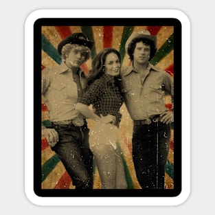 he Dukes of Hazzard 1979 // Photo Vintage Retro Look Fan Design Sticker